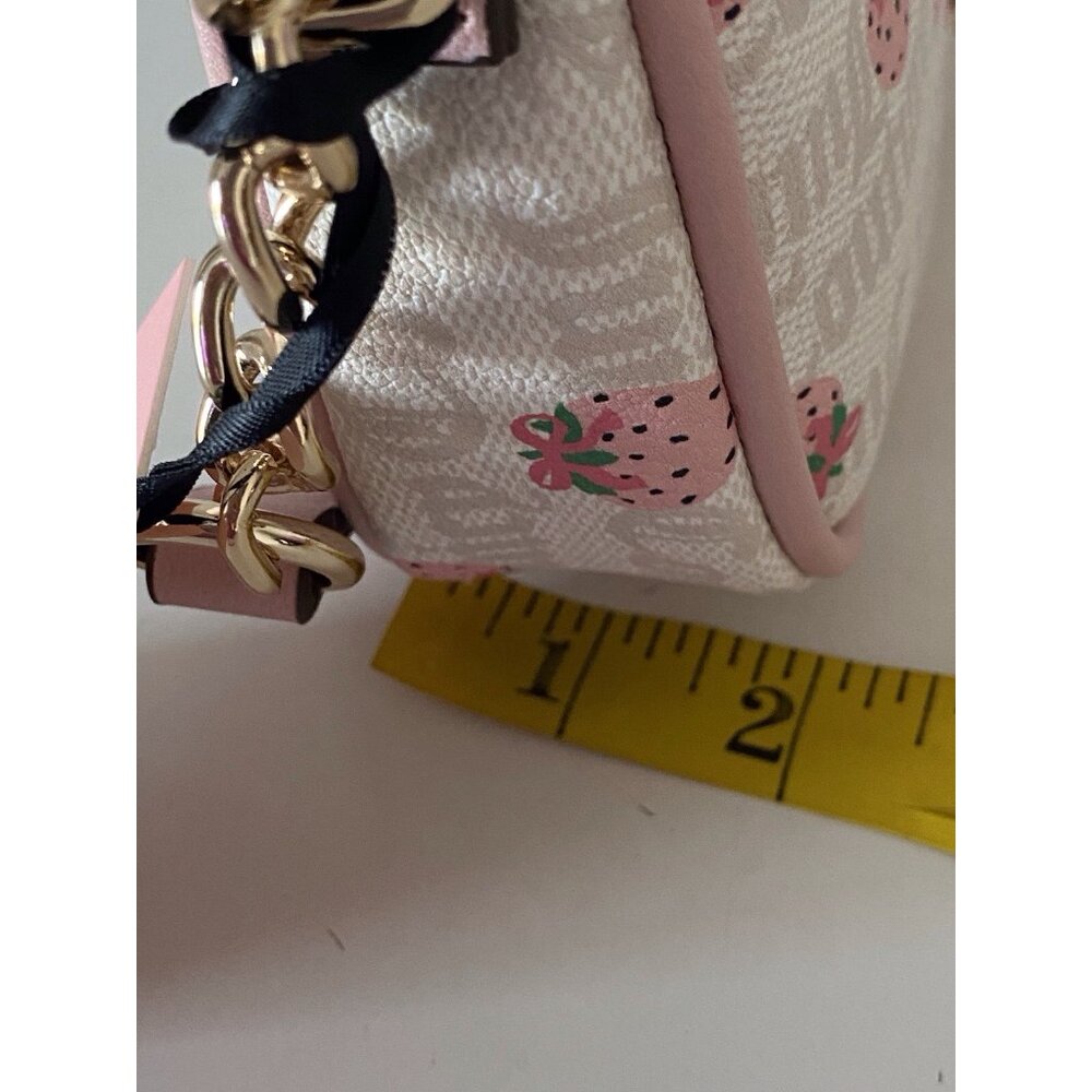 Juicy Couture Berry Sweet Strawberry Shoulder Bag Purse Angel Crystal Pink NEW - Picture 15 of 16